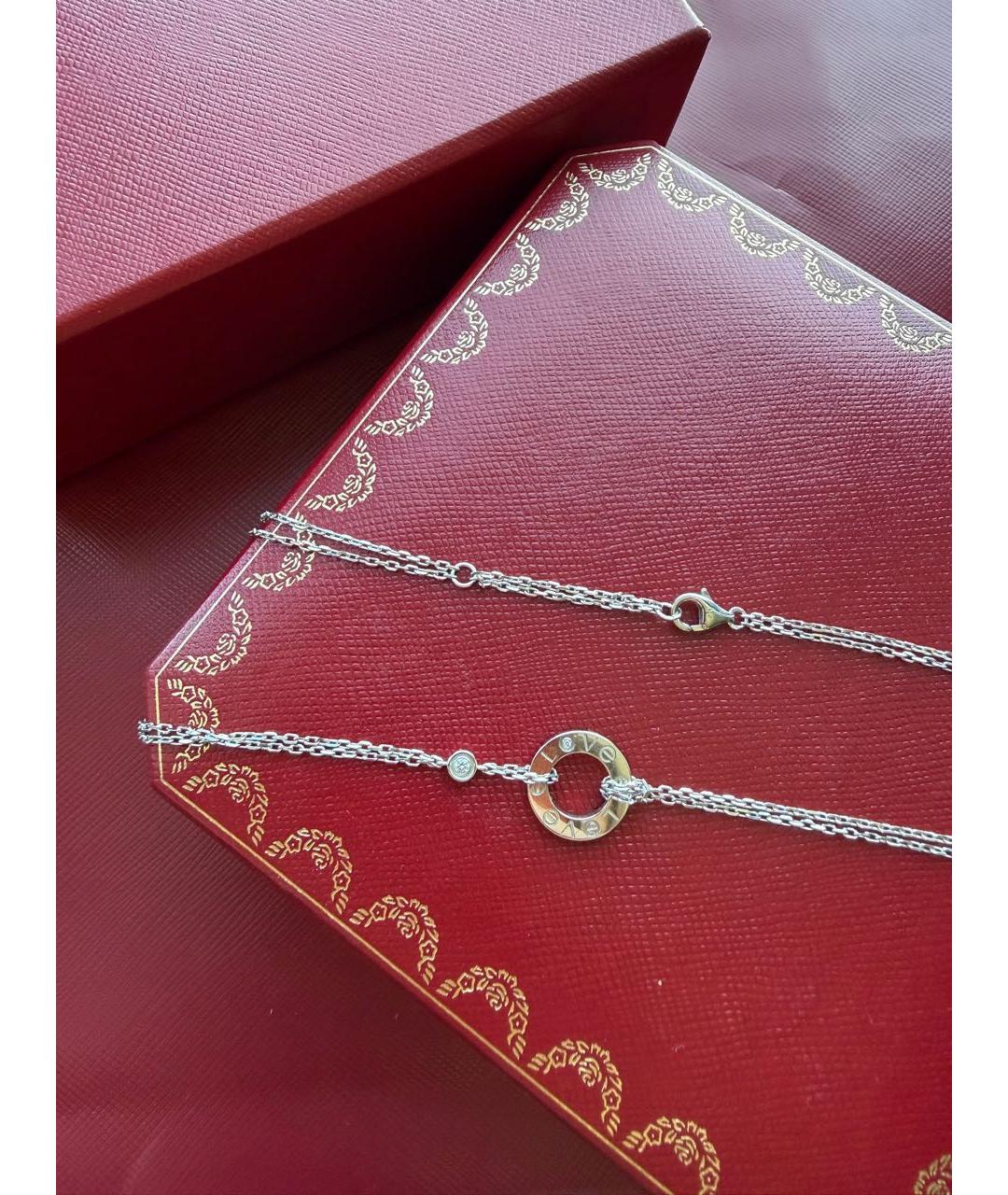 CARTIER Белое колье из белого золота, фото 5