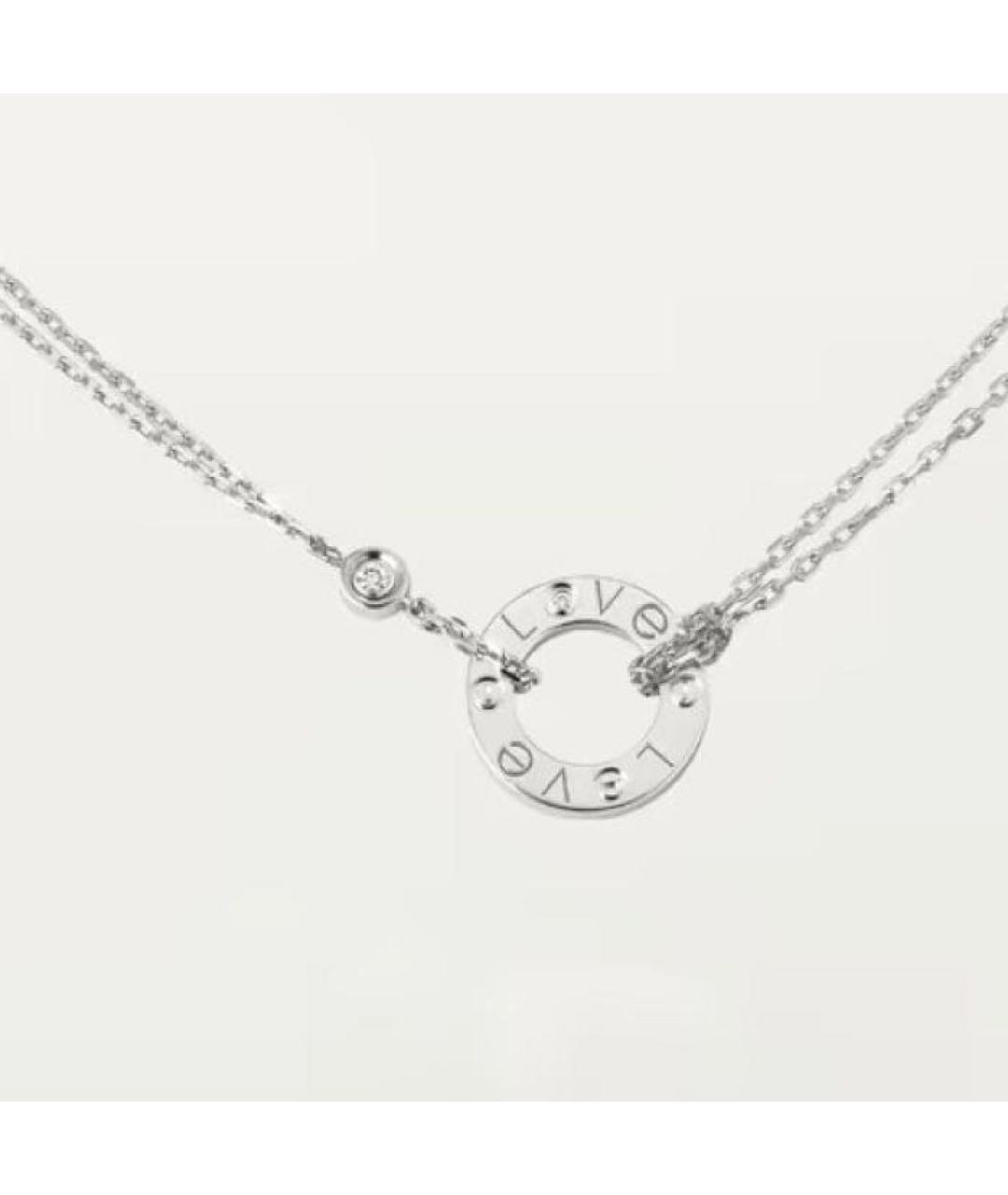 CARTIER Белое колье из белого золота, фото 9