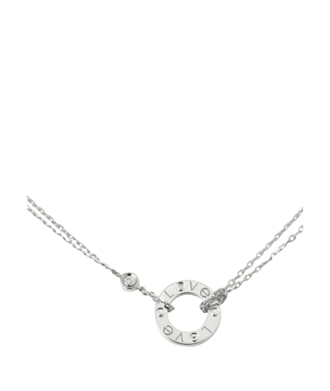 CARTIER Белое колье из белого золота, фото 1