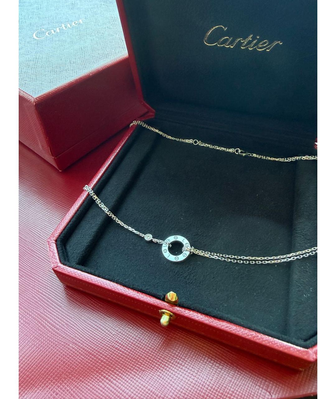 CARTIER Белое колье из белого золота, фото 2