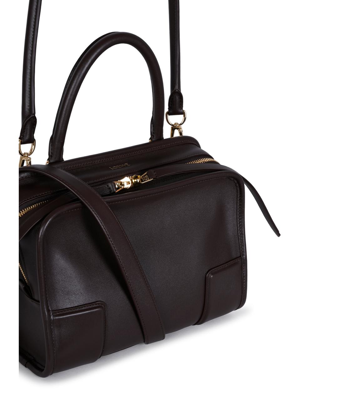 LOEWE Коричневая кожаная сумка тоут, фото 8