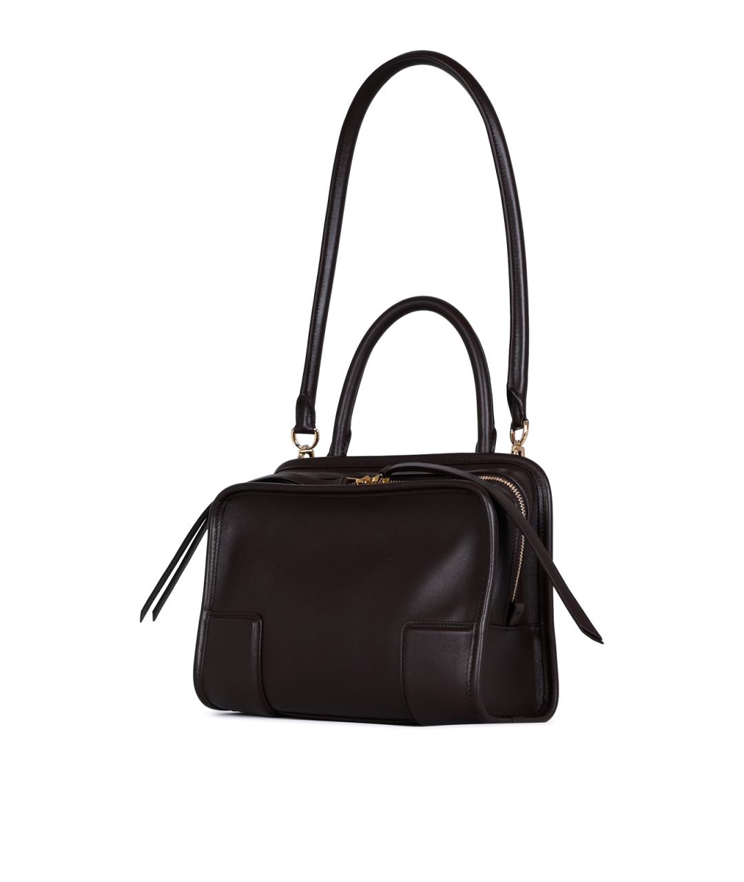 LOEWE Коричневая кожаная сумка тоут, фото 3