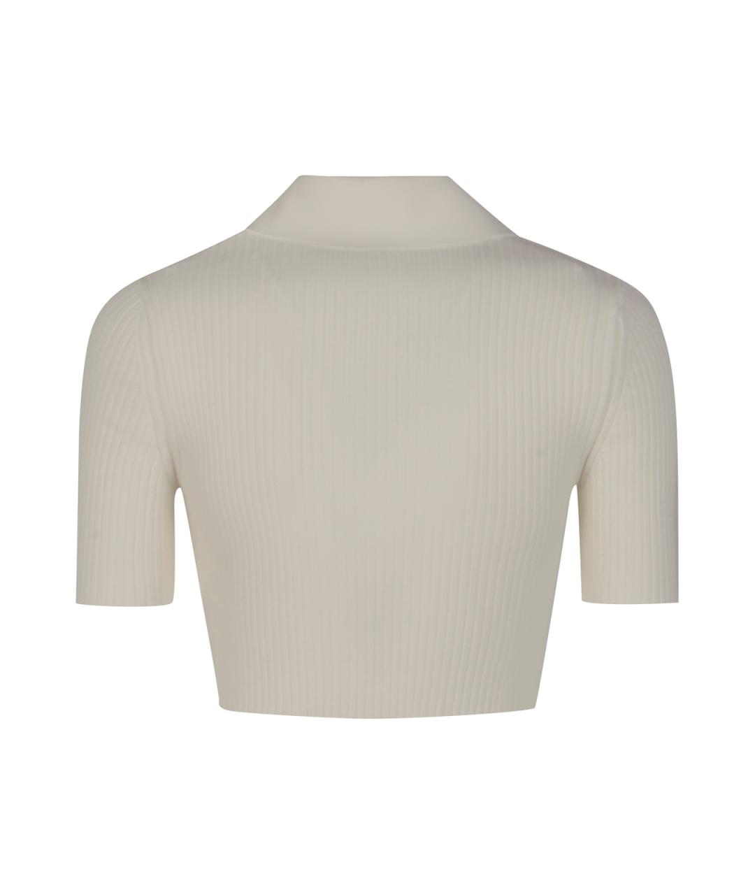 COURREGES Белая полиэстеровая футболка, фото 2