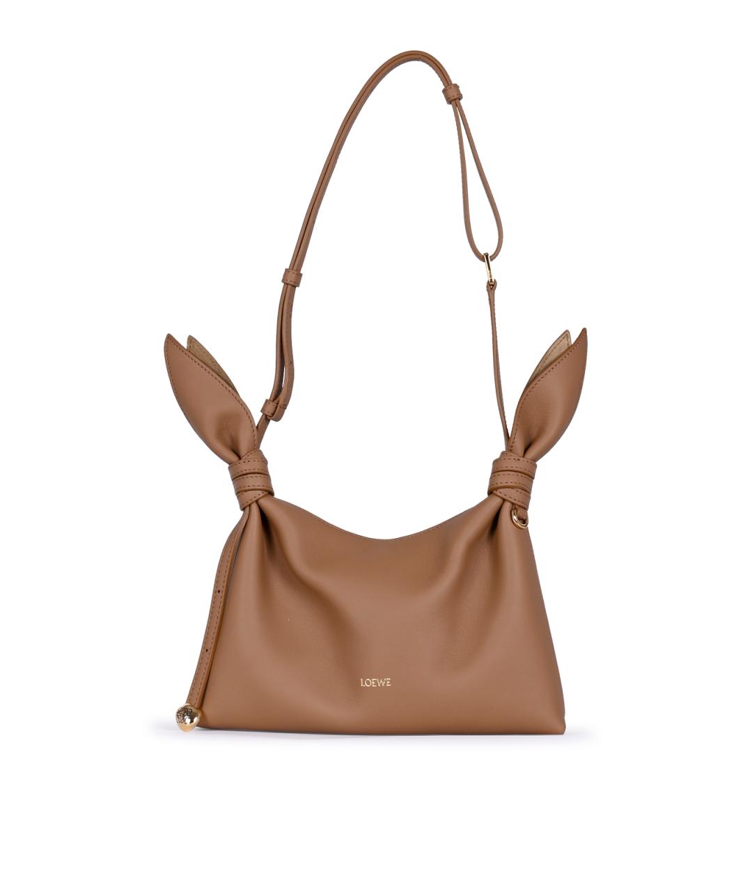 LOEWE Бежевая кожаная сумка через плечо, фото 1