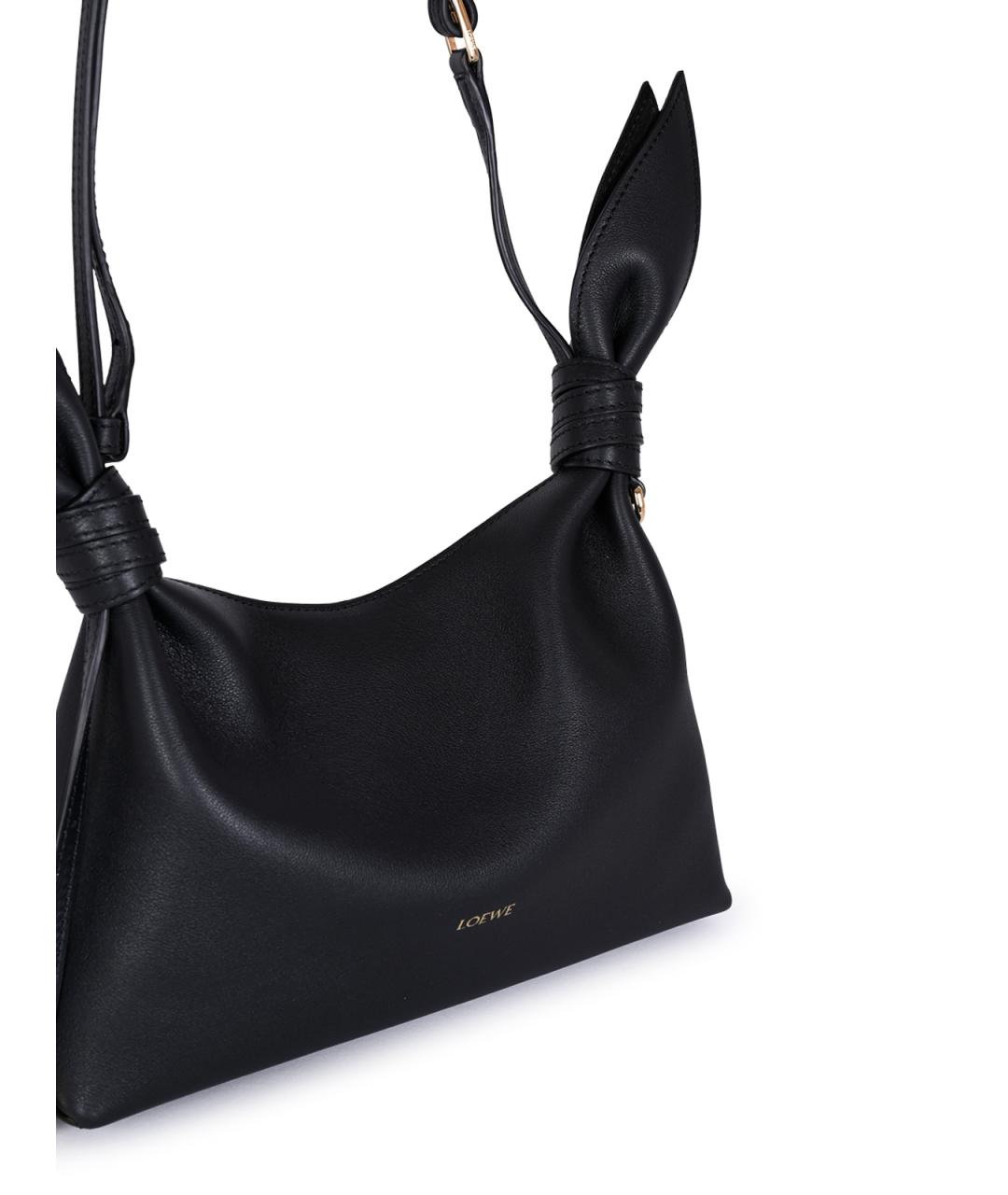 LOEWE Черная кожаная сумка через плечо, фото 4