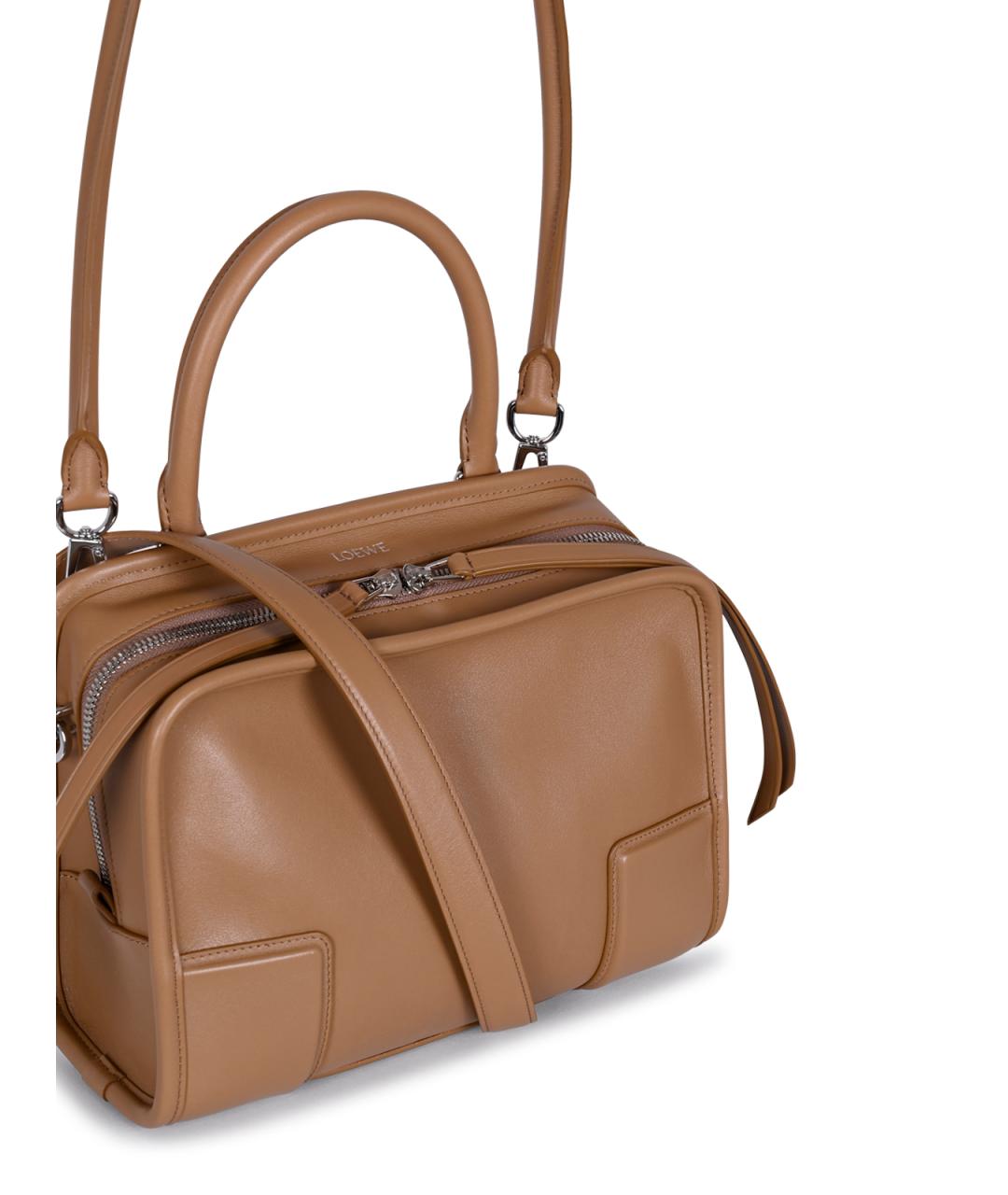 LOEWE Коричневая кожаная сумка тоут, фото 7