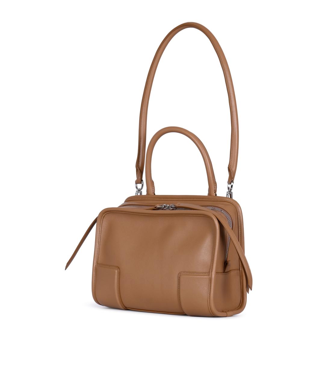 LOEWE Коричневая кожаная сумка тоут, фото 4