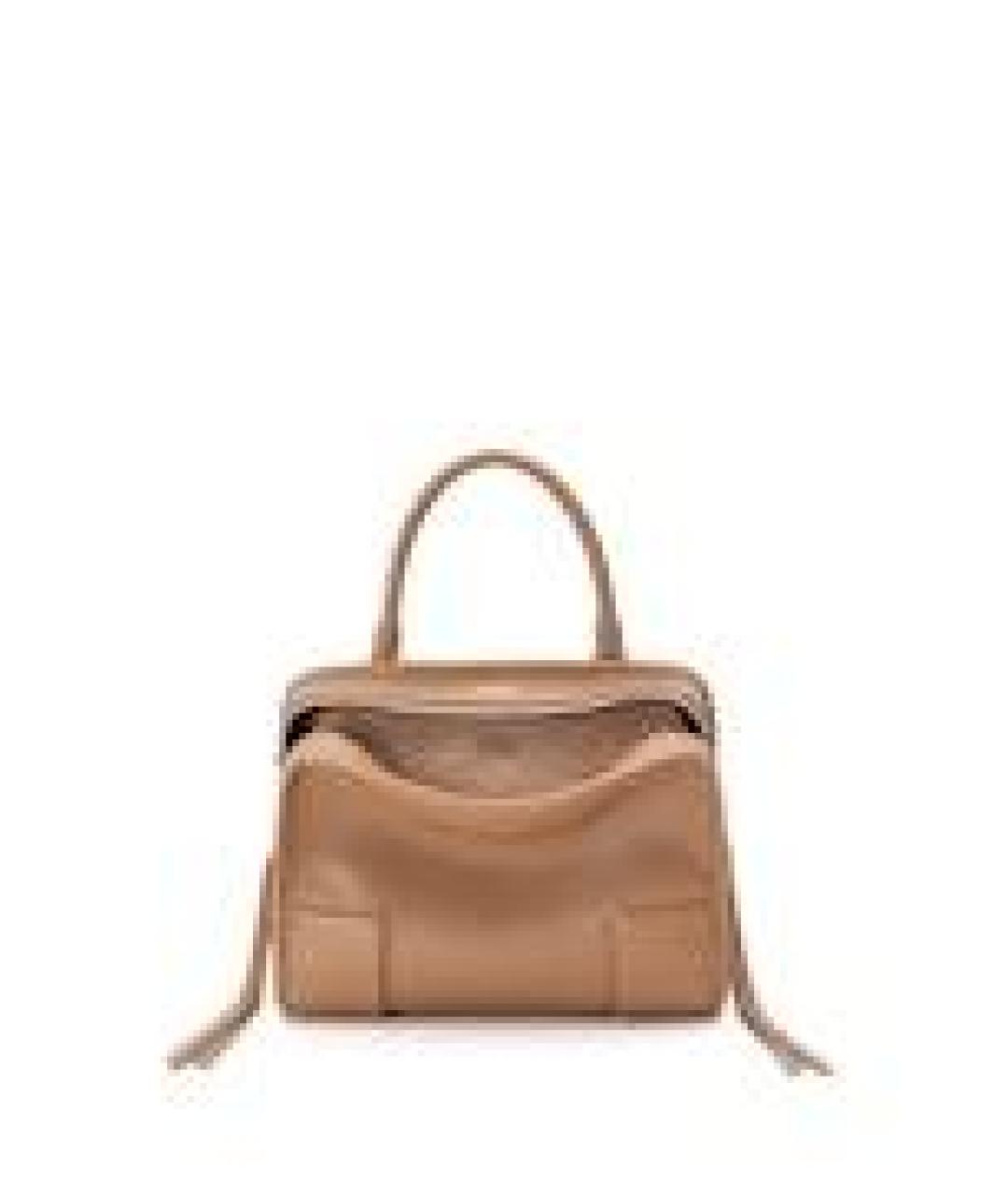 LOEWE Коричневая кожаная сумка тоут, фото 9
