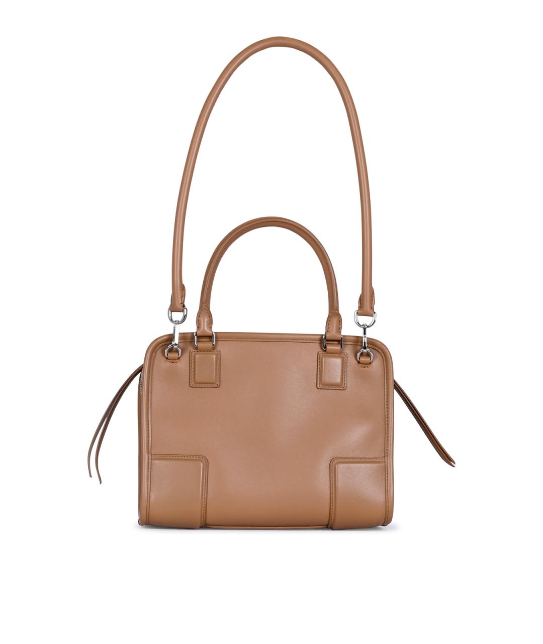 LOEWE Коричневая кожаная сумка тоут, фото 6