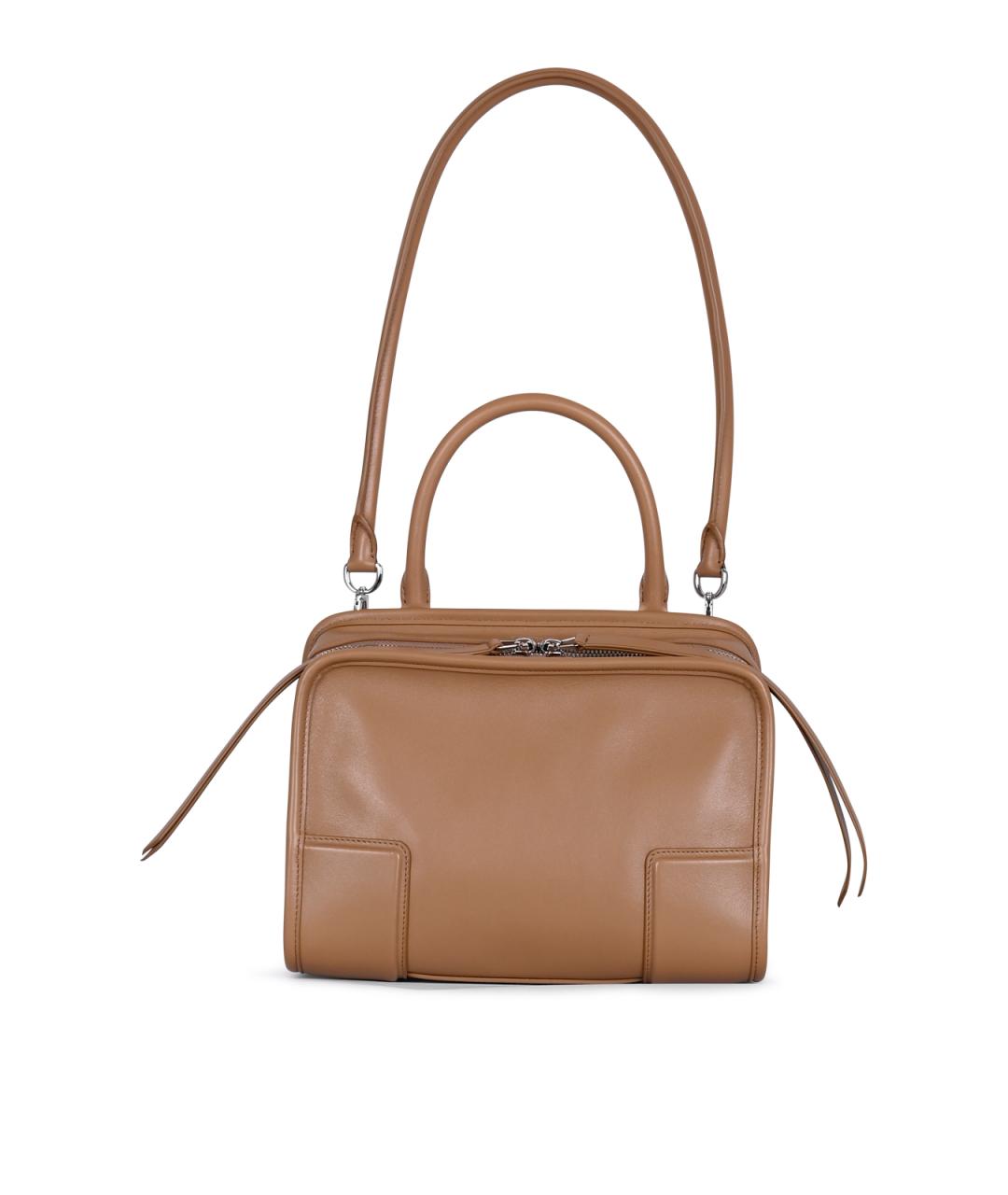 LOEWE Коричневая кожаная сумка тоут, фото 2