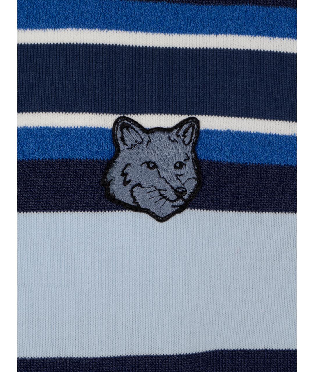 MAISON KITSUNE Мульти хлопковое поло с коротким рукавом, фото 3