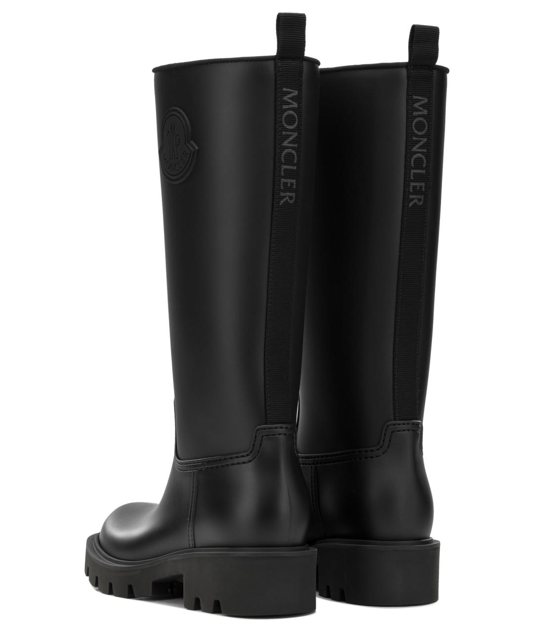 MONCLER Черные резиновые сапоги, фото 3