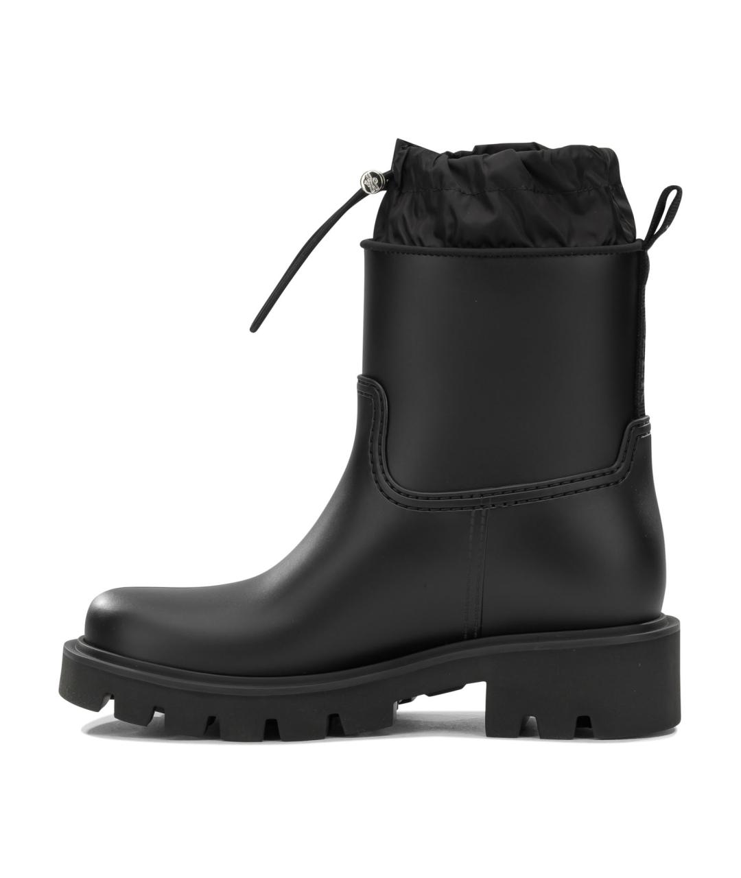MONCLER Черные резиновые сапоги, фото 4