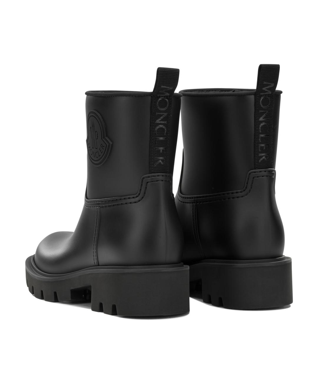 MONCLER Черные резиновые сапоги, фото 3