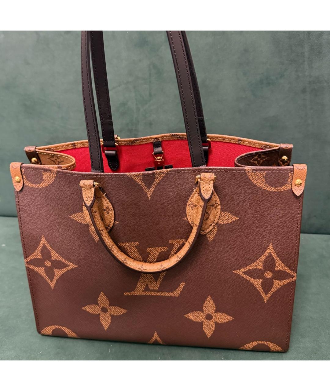 LOUIS VUITTON Коричневая сумка тоут, фото 9