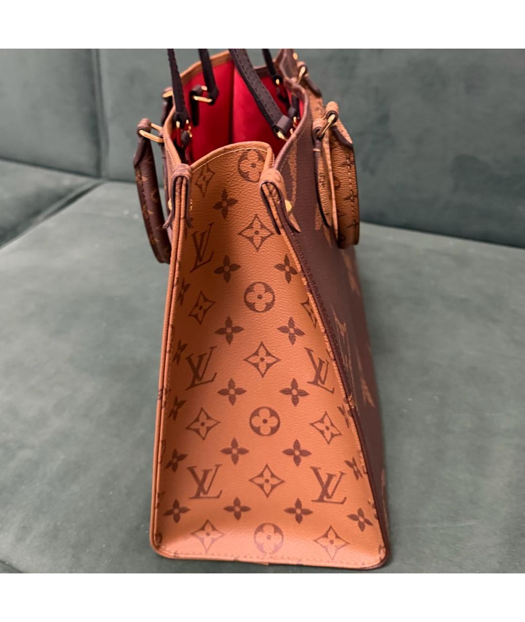 LOUIS VUITTON Коричневая сумка тоут, фото 3