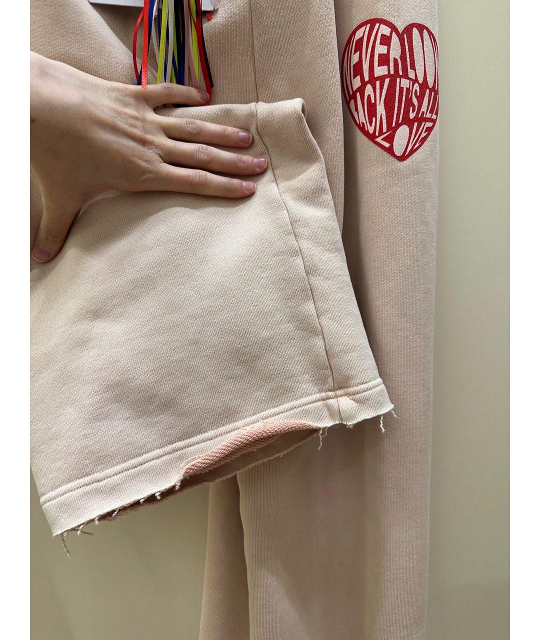 MSGM Розовые хлопковые брюки широкие, фото 6