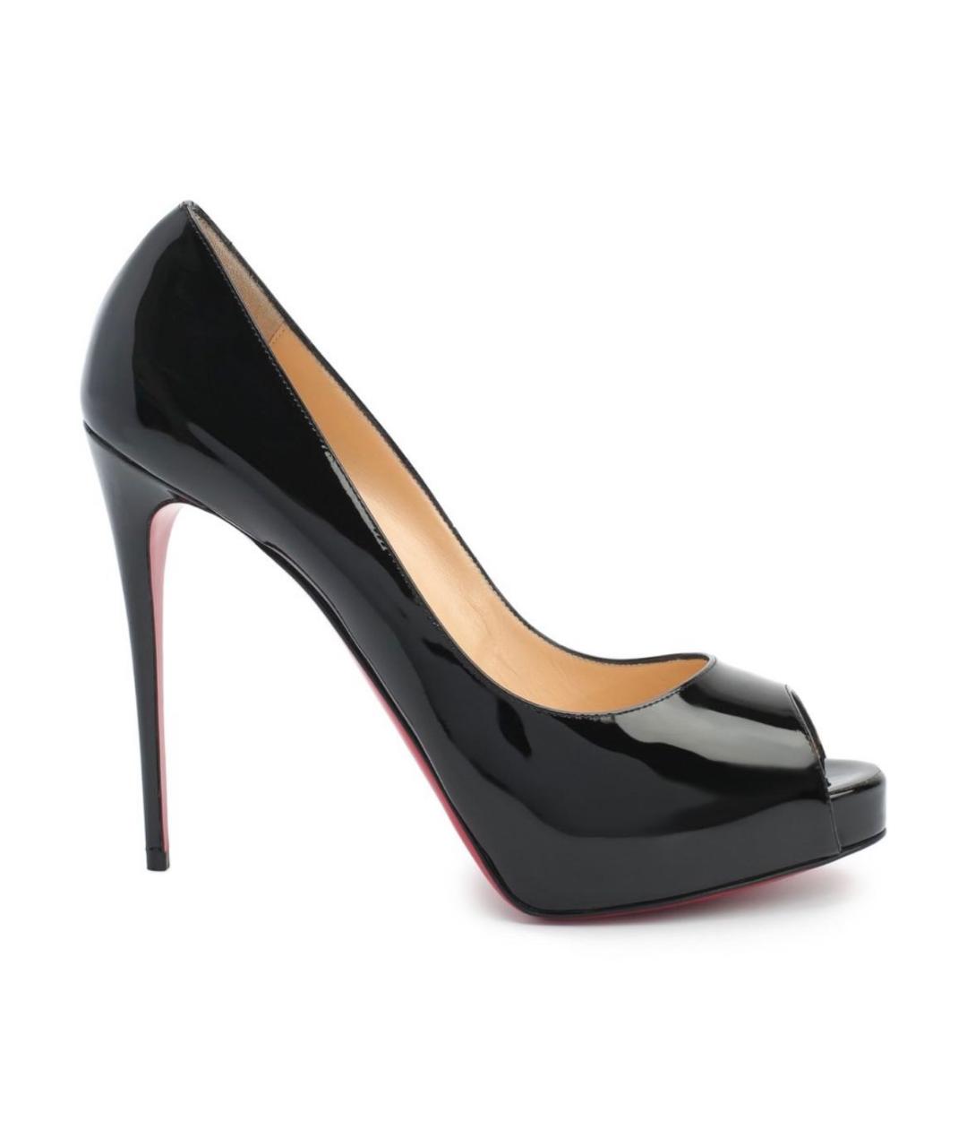 CHRISTIAN LOUBOUTIN Черные туфли из лакированной кожи, фото 9
