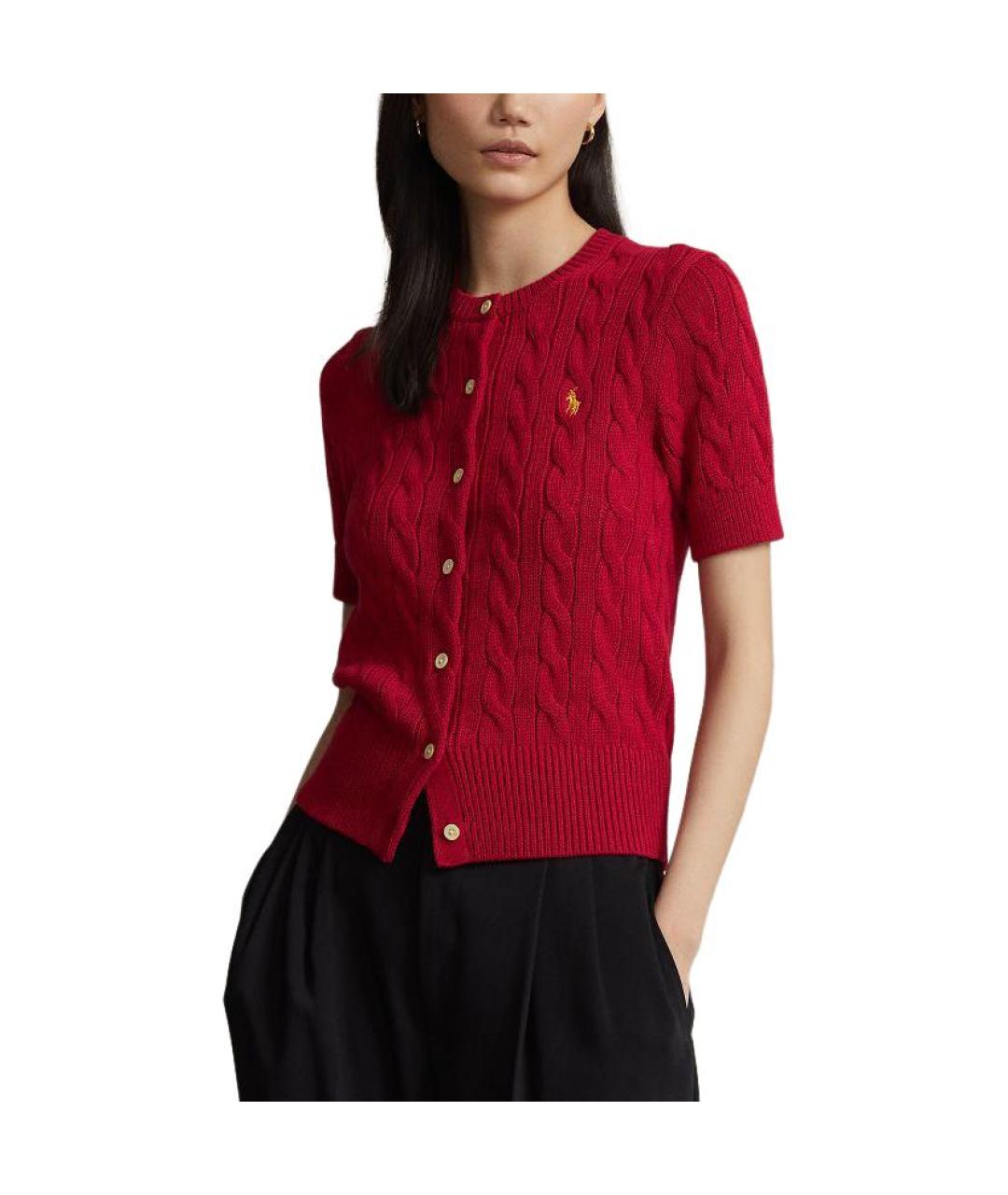 POLO RALPH LAUREN Красный кардиган, фото 4