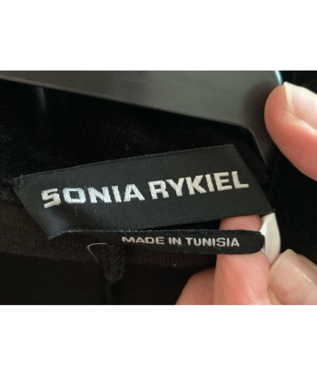 Sonya Rykiel Черные бархатные шорты, фото 4