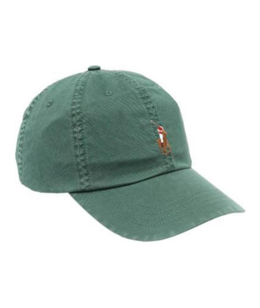 POLO RALPH LAUREN Зеленая хлопковая кепка, фото 2