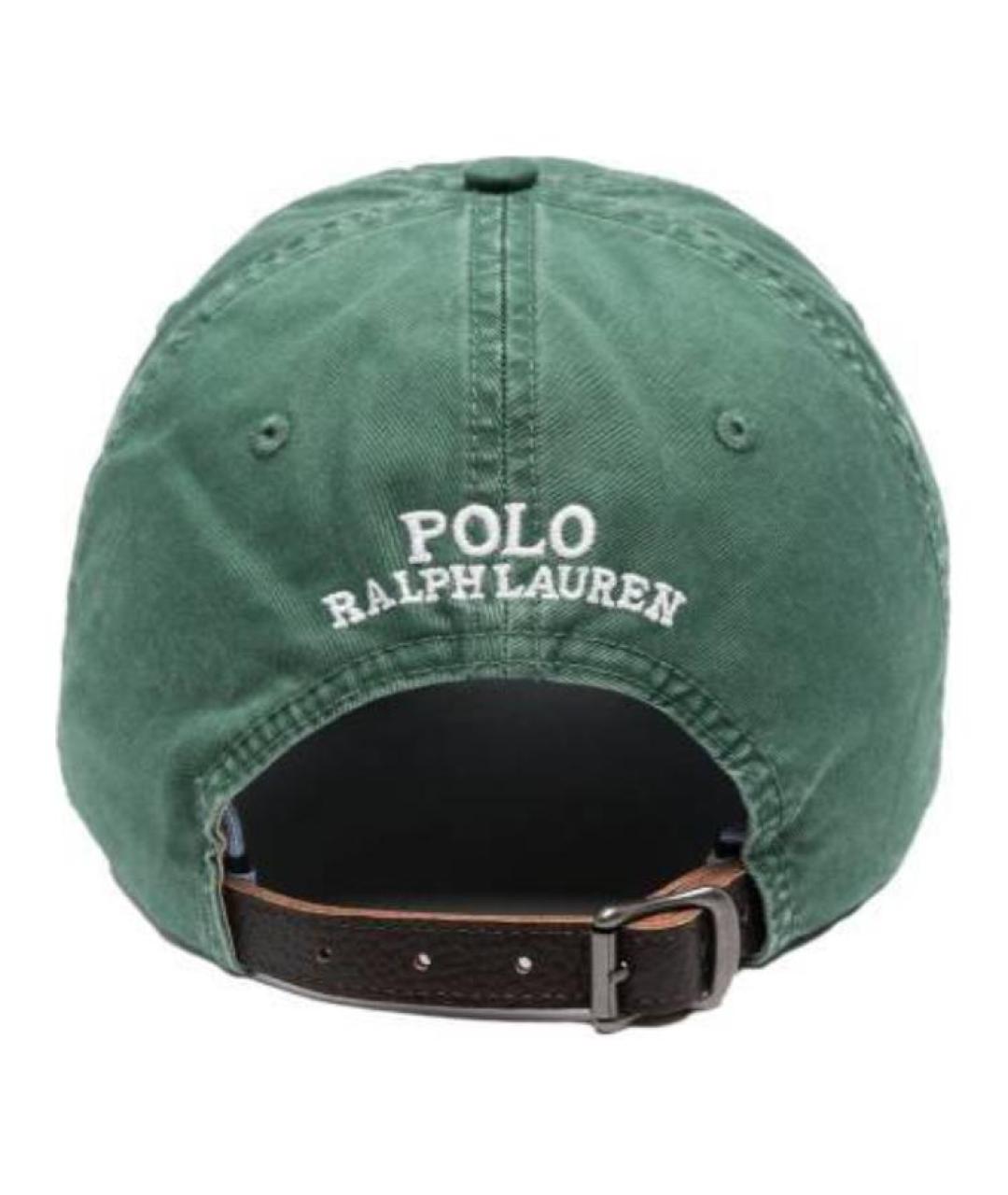 POLO RALPH LAUREN Зеленая хлопковая кепка, фото 3