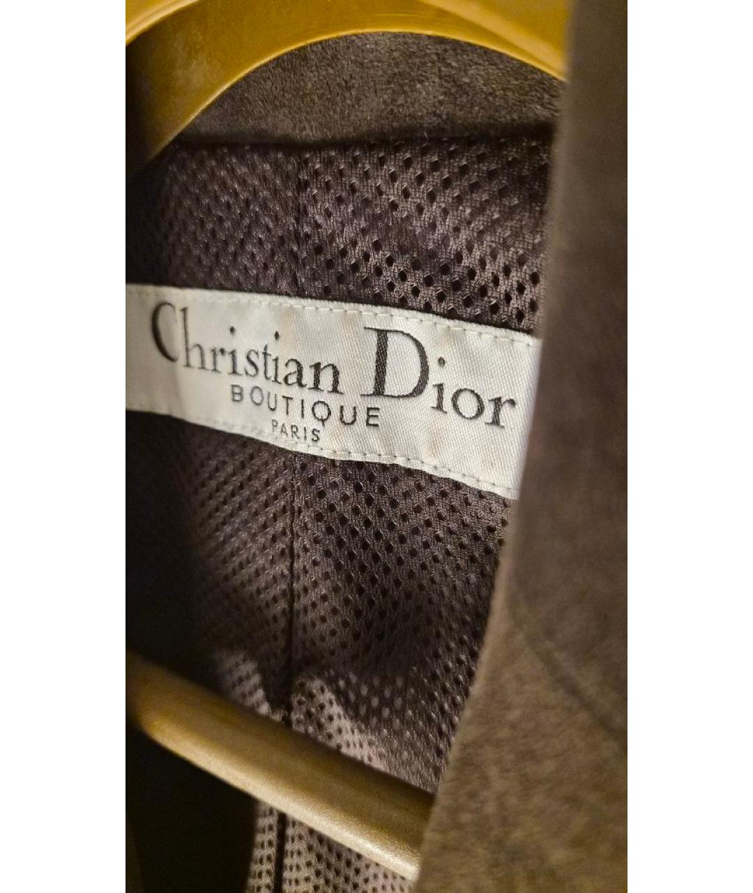 CHRISTIAN DIOR Замшевый жакет/пиджак, фото 4
