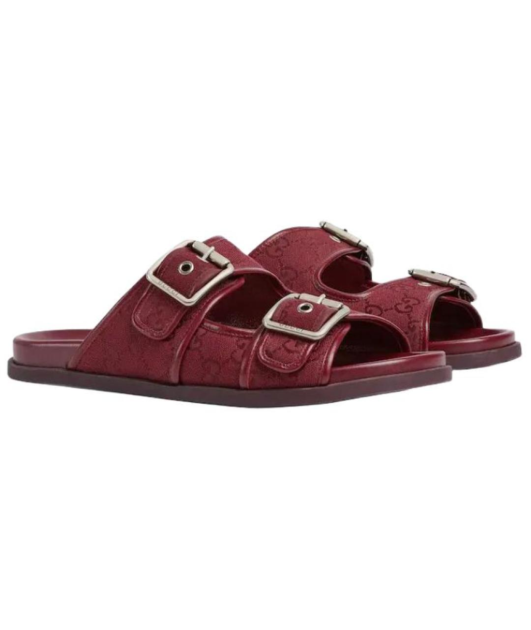 GUCCI Красные шлепанцы, фото 3