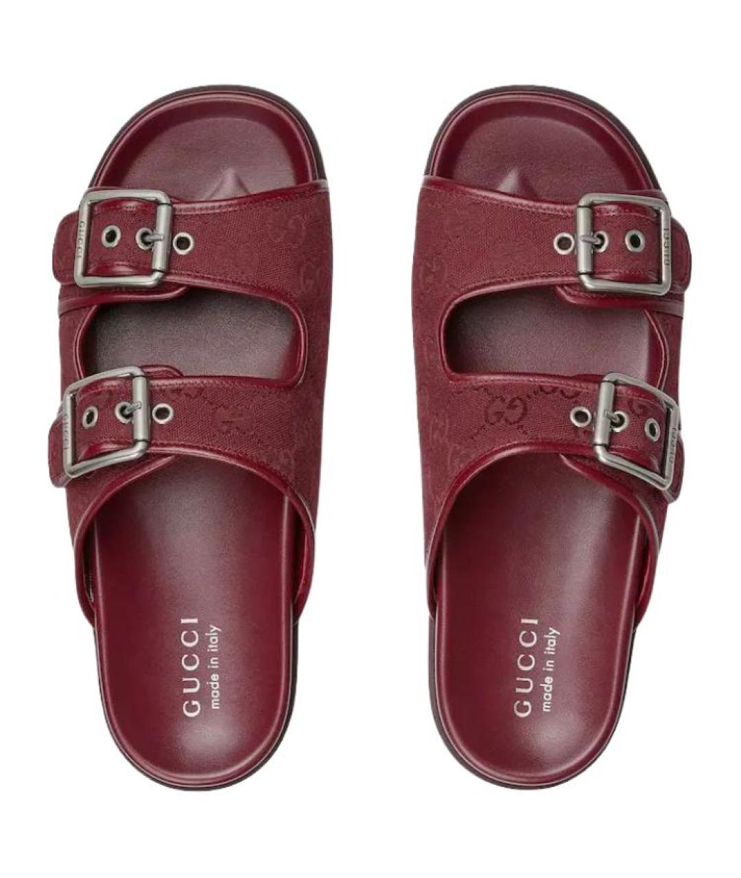 GUCCI Красные шлепанцы, фото 4