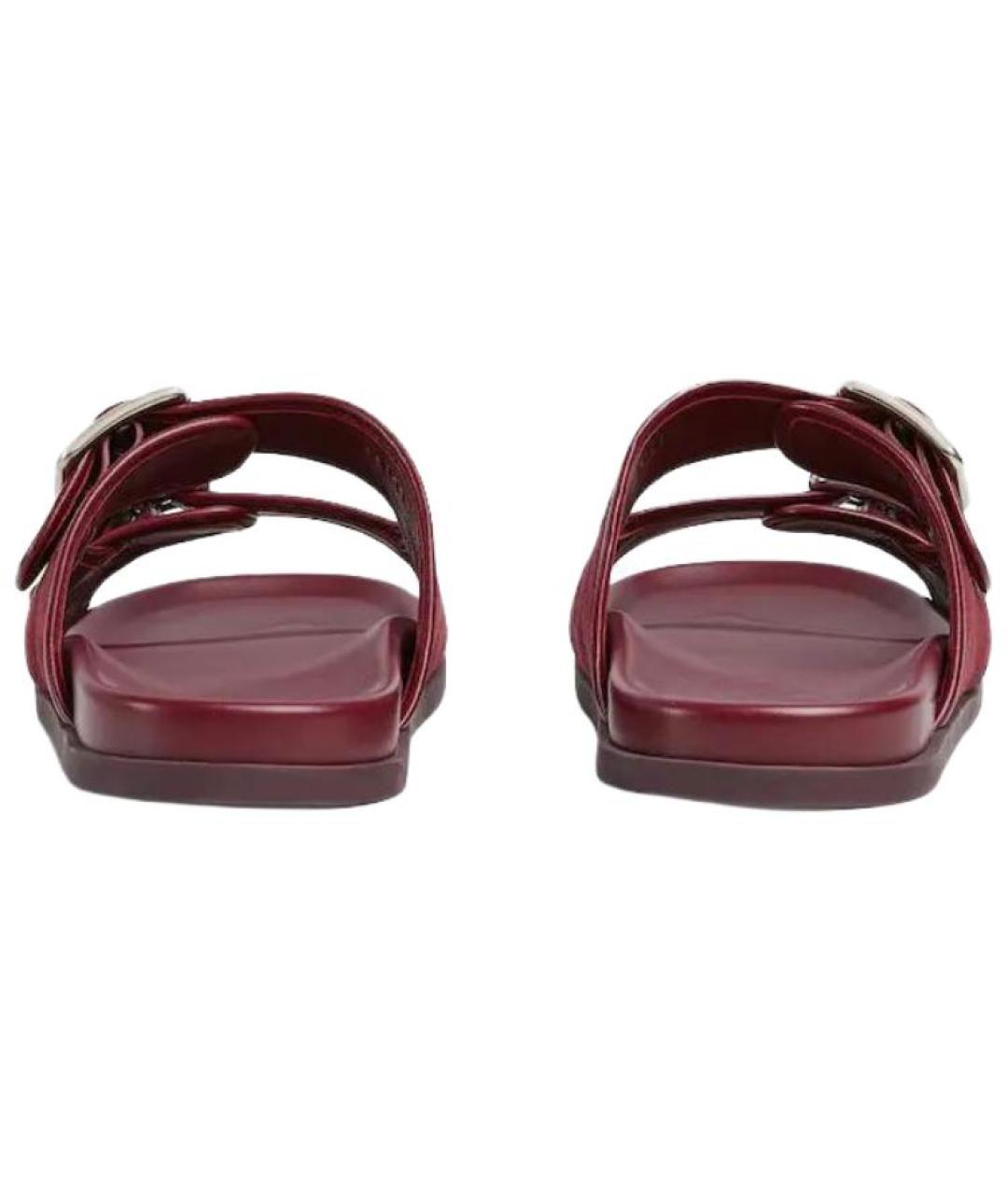 GUCCI Красные шлепанцы, фото 5