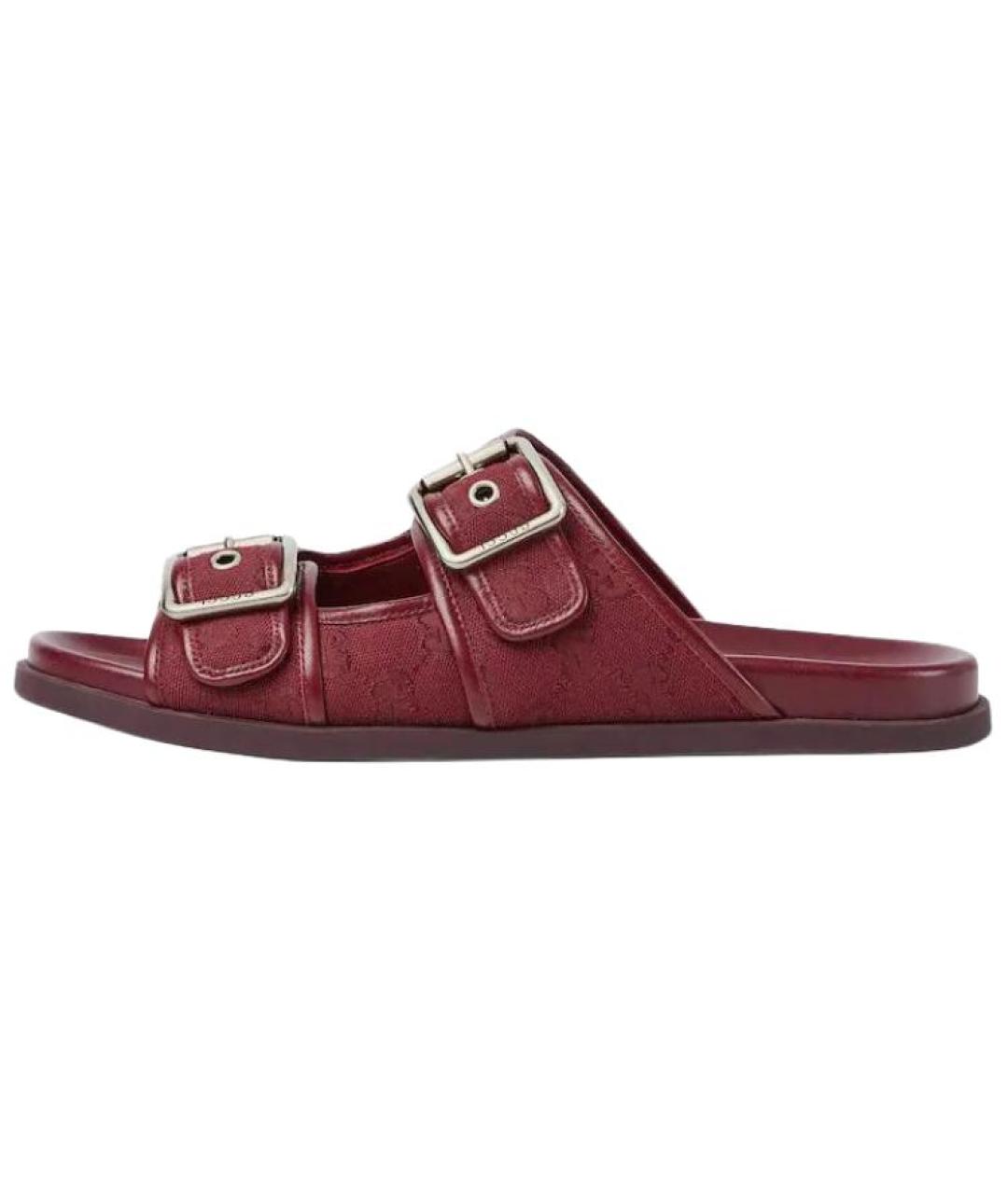 GUCCI Красные шлепанцы, фото 2