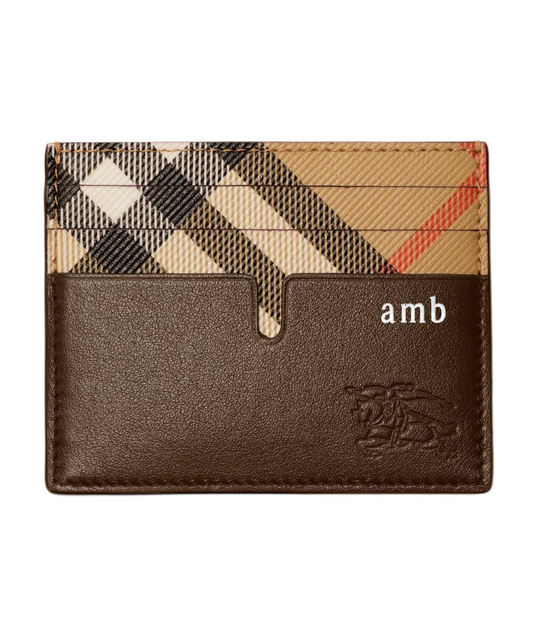 BURBERRY Коричневый кардхолдер, фото 2