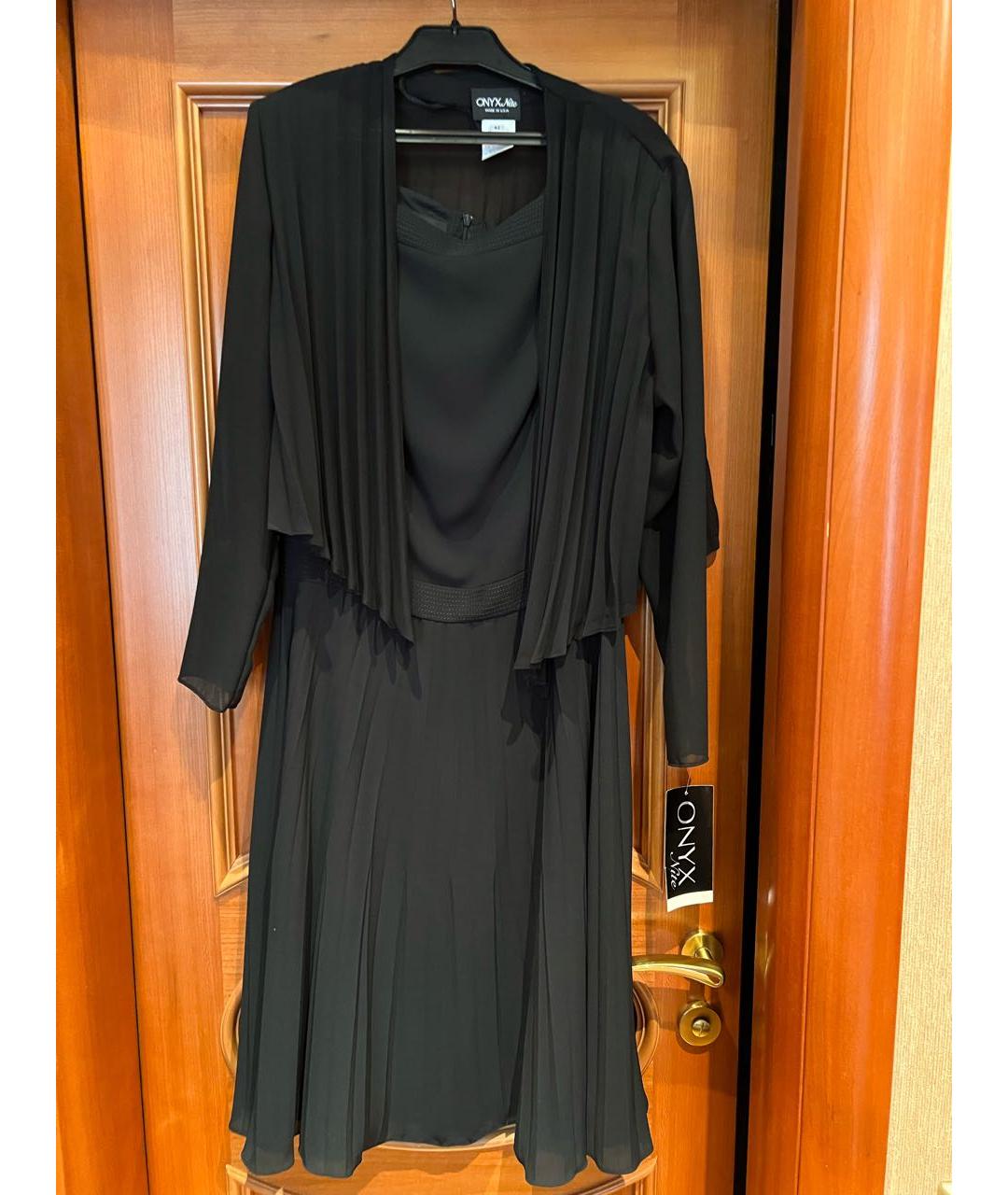 ESCADA Черное полиэстеровое платье, фото 5