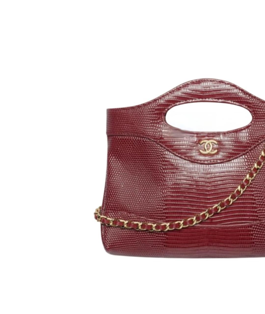 CHANEL Бордовая кожаная сумка тоут, фото 2