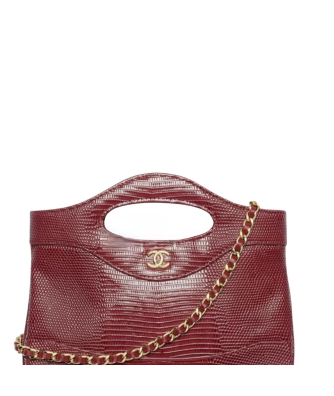 CHANEL Бордовая кожаная сумка тоут, фото 3