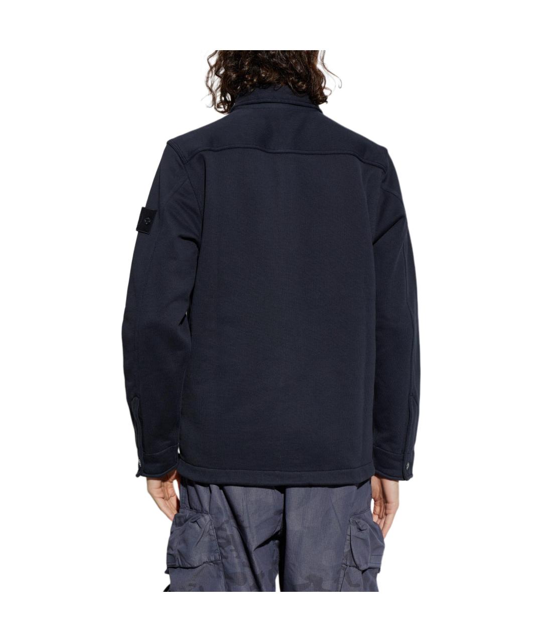 STONE ISLAND Темно-синяя рубашка, фото 4