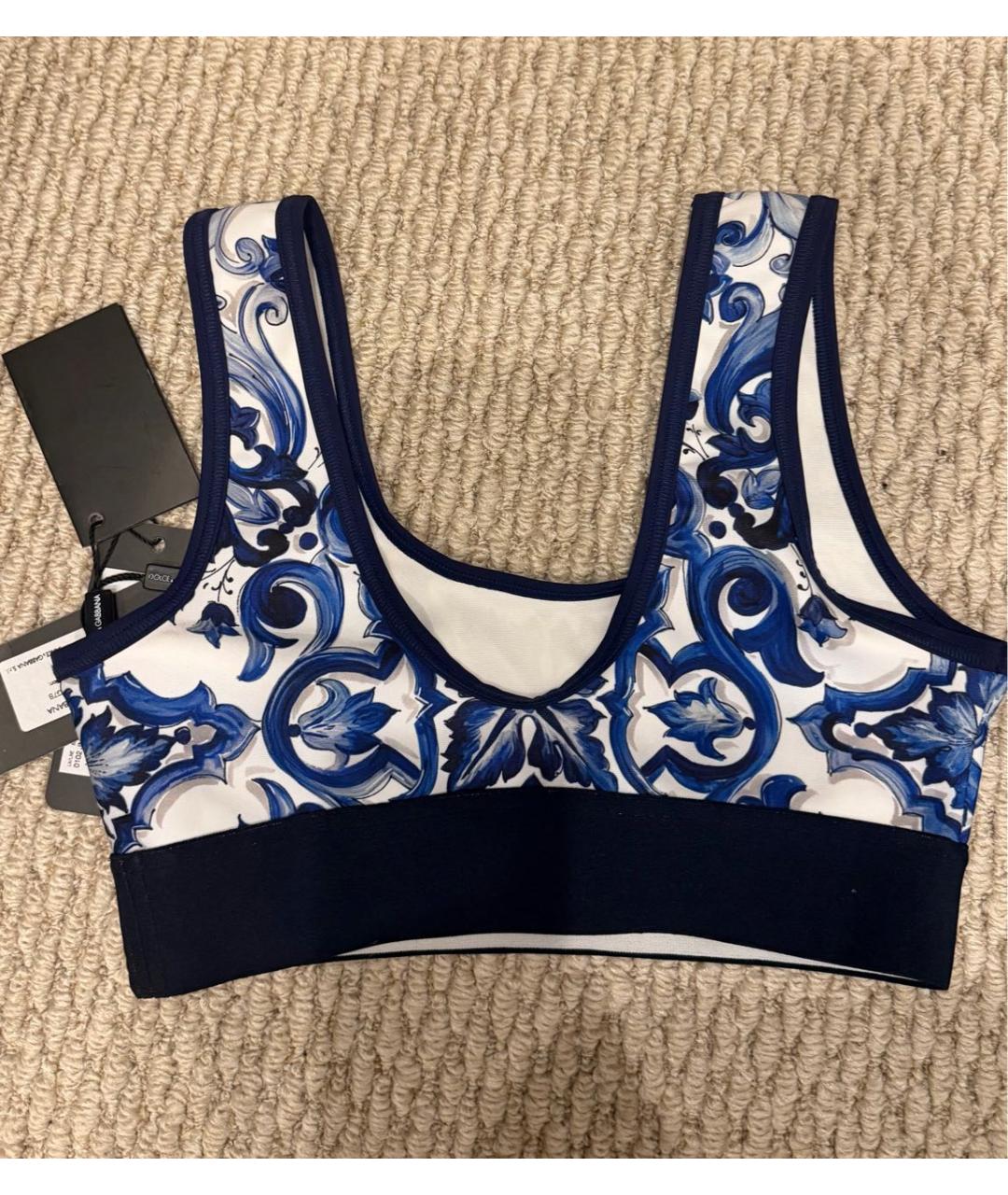 DOLCE&GABBANA Синий вискозный спортивные костюмы, фото 2