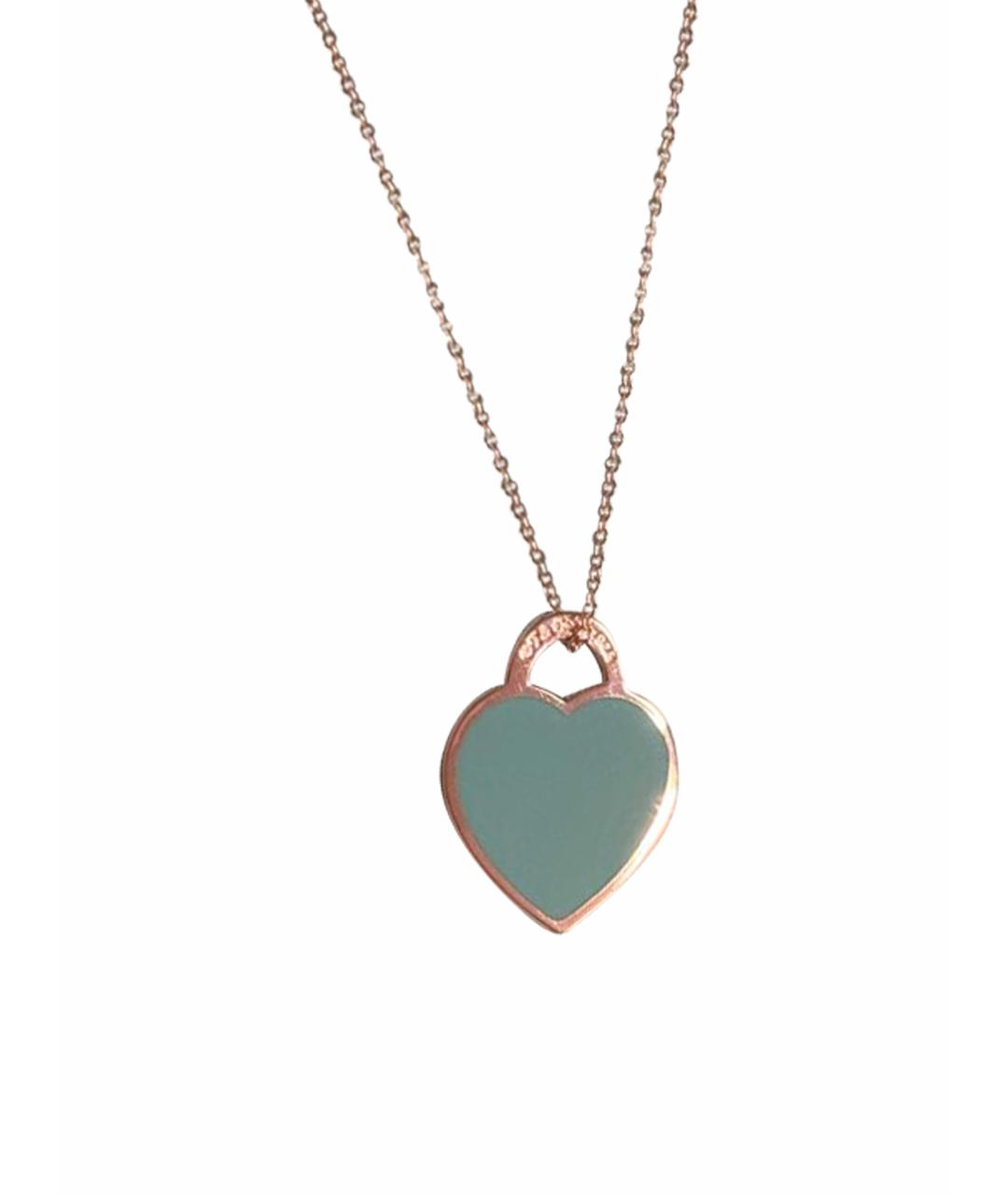 TIFFANY&CO Бирюзовая серебряная подвеска, фото 1