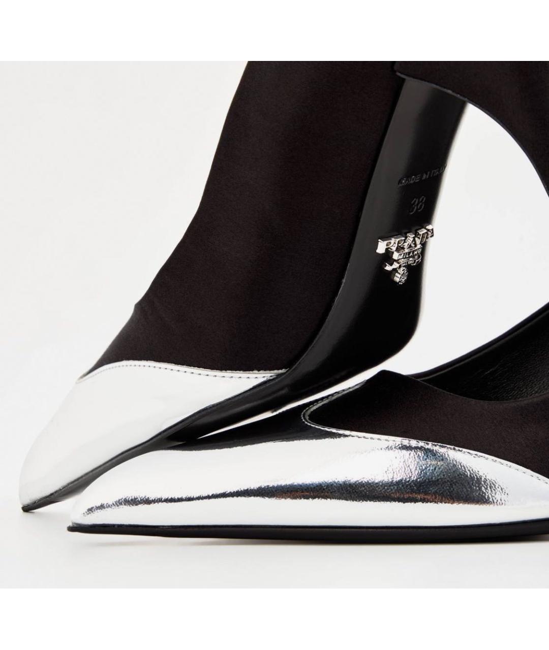 PRADA Черные кожаные туфли, фото 7