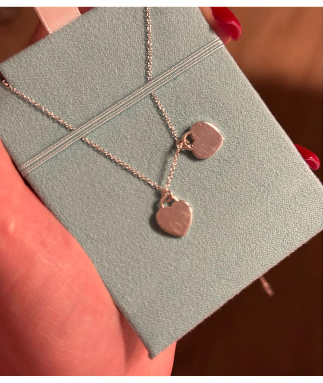 TIFFANY&CO Розовая серебряная подвеска, фото 8
