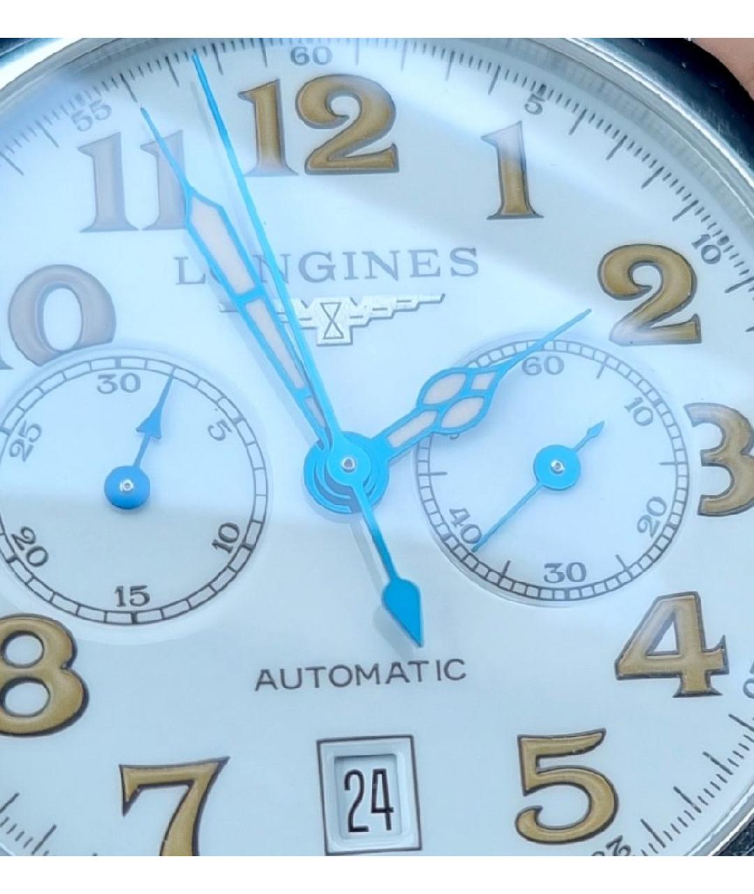 LONGINES Серебряные стальные часы, фото 6