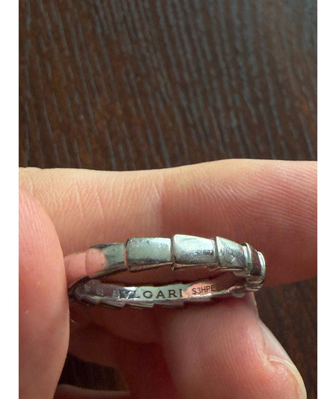 BVLGARI Серебряное кольцо из белого золота, фото 4