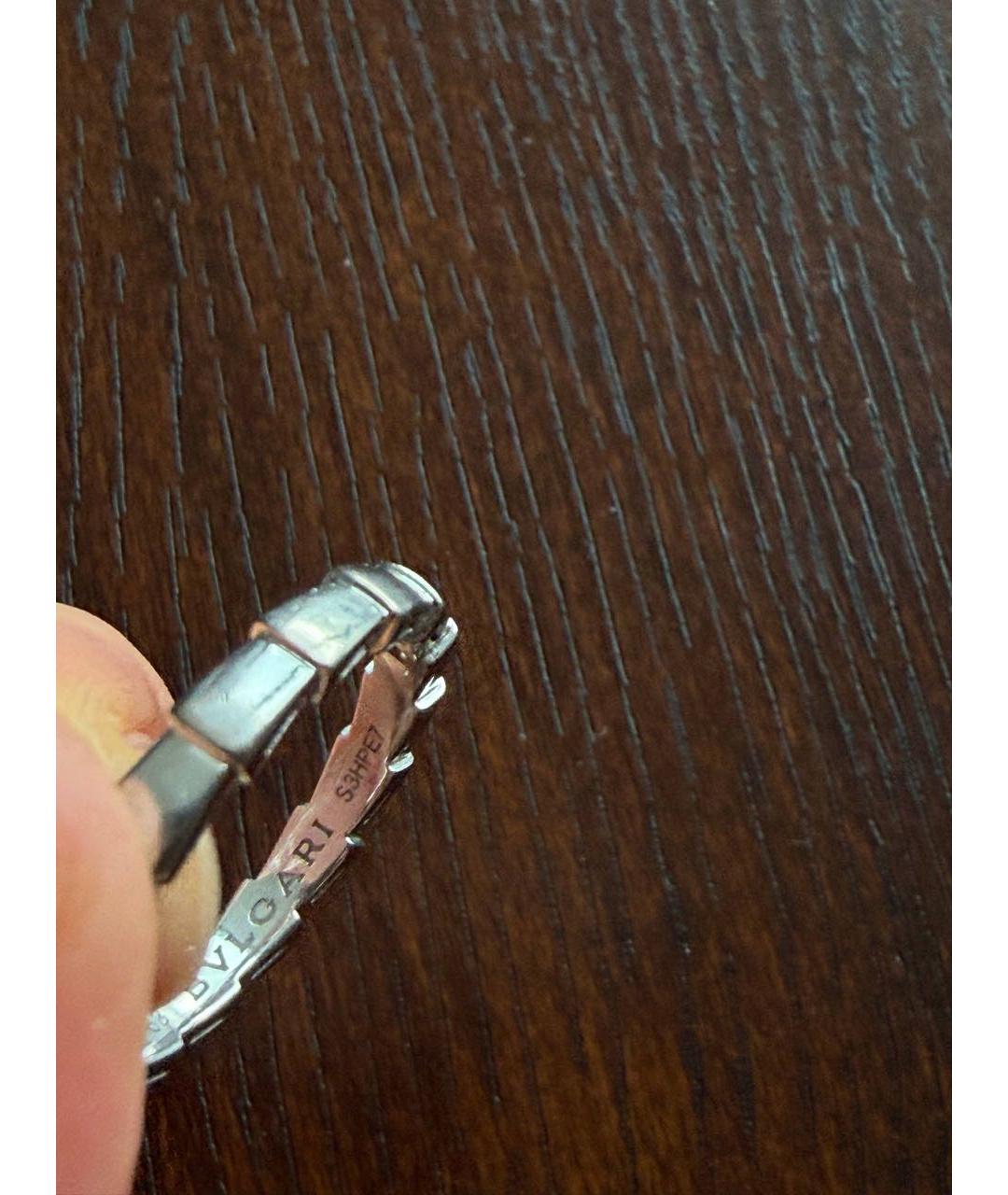 BVLGARI Серебряное кольцо из белого золота, фото 5