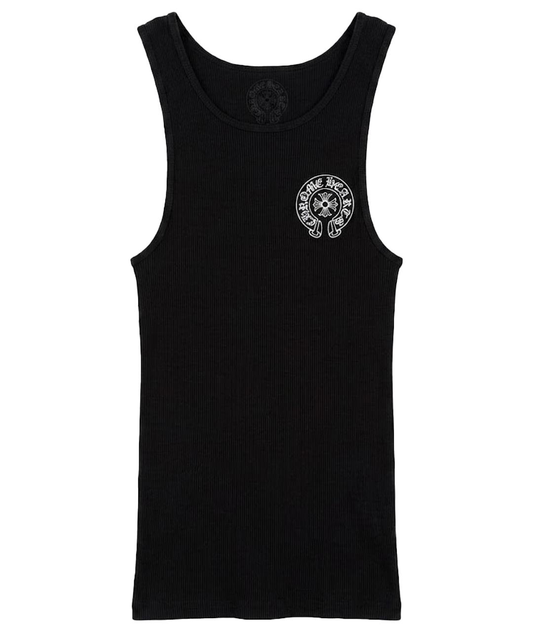 CHROME HEARTS Черная хлопковая майка, фото 1