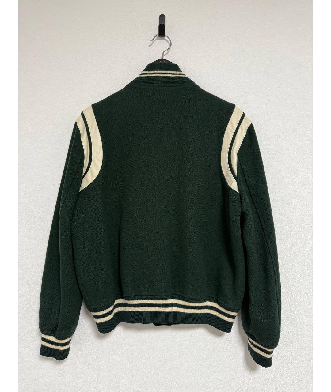 SAINT LAURENT Зеленая шерстяная куртка, фото 2