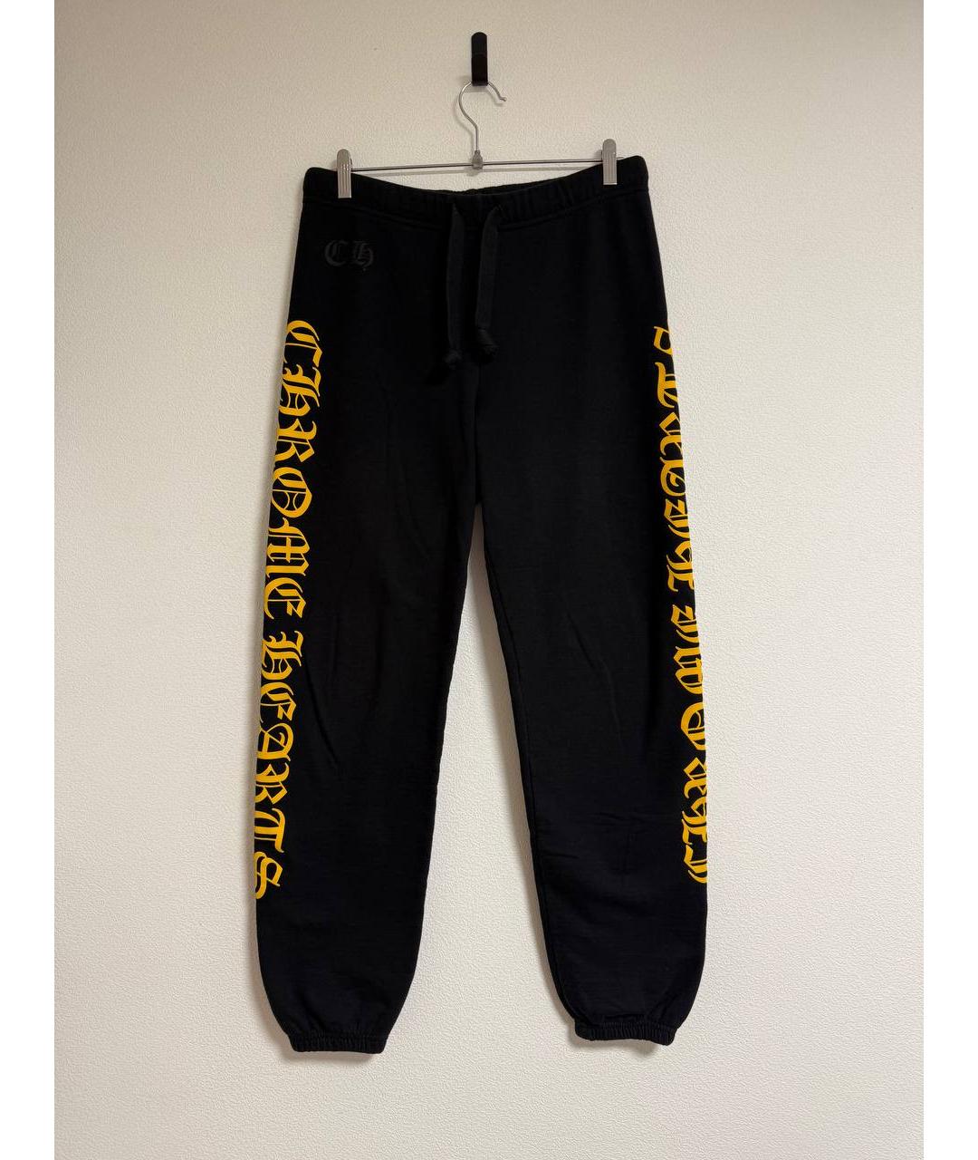 CHROME HEARTS Черные хлопковые спортивные брюки и шорты, фото 5