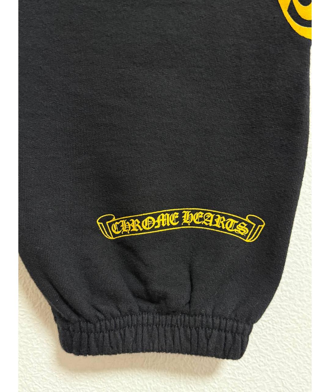 CHROME HEARTS Черные хлопковые спортивные брюки и шорты, фото 4