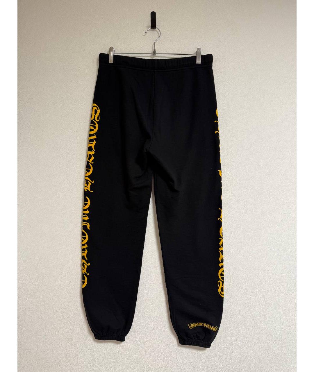 CHROME HEARTS Черные хлопковые спортивные брюки и шорты, фото 2
