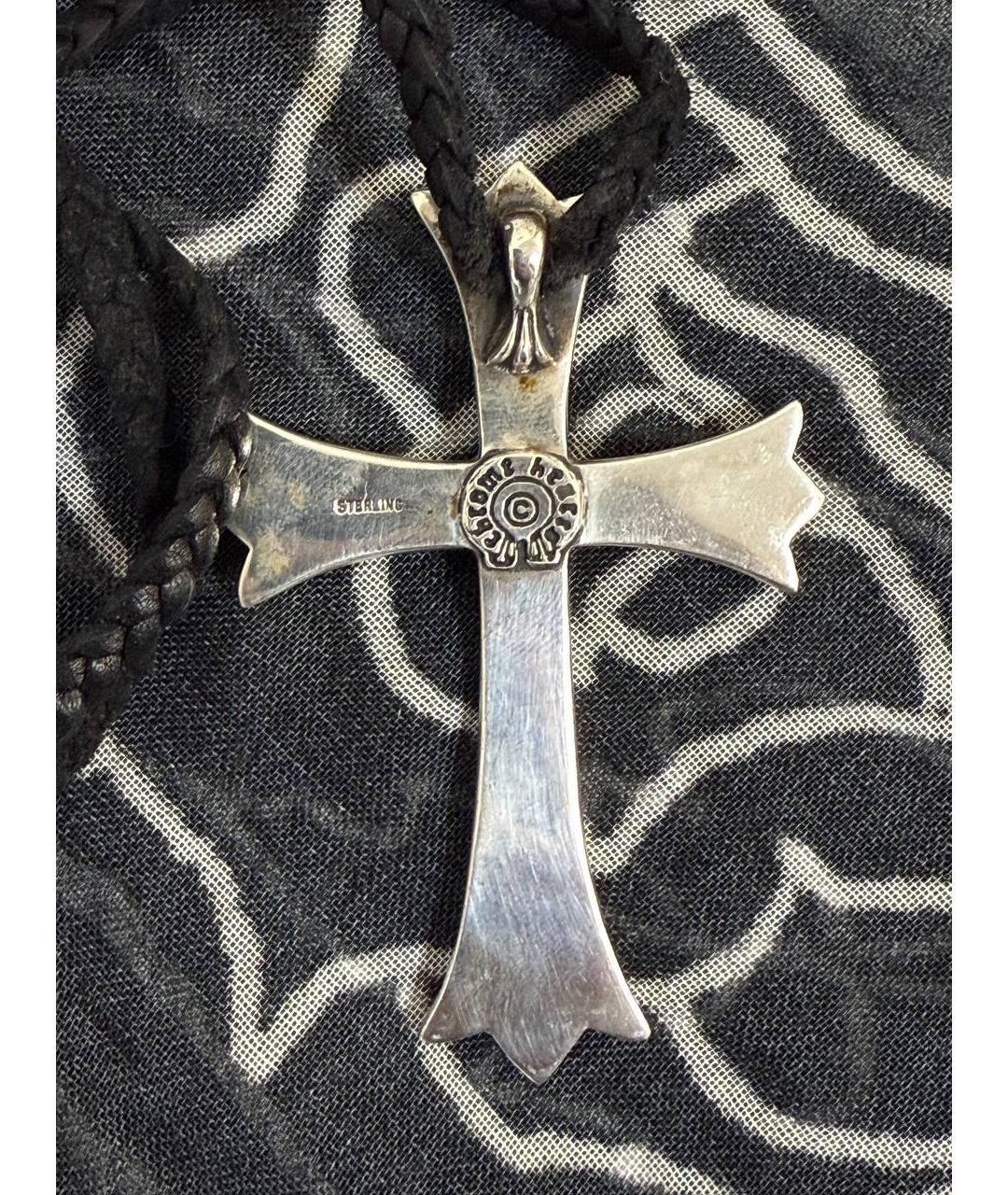 CHROME HEARTS Фуксия серебряная цепочка/подвеска, фото 4
