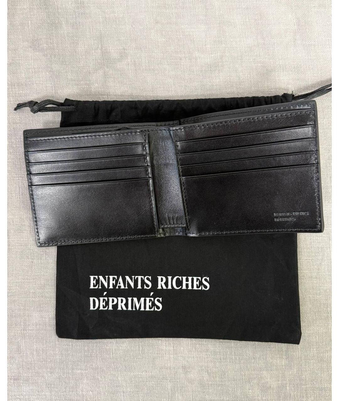 Enfants Riches Déprimés Черный кожаный кошелек, фото 3